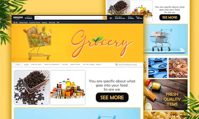 setup your amazon brand store and amazon storefront design