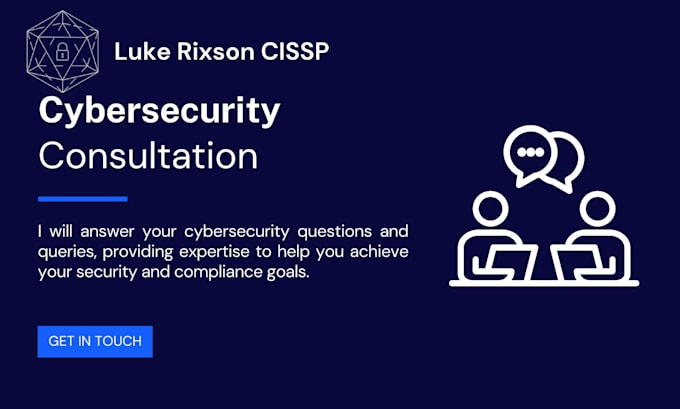 provide cybersecurity consultation services