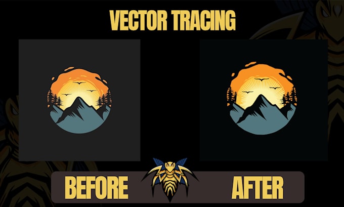 Do vector tracing, vectorize, redraw logo by Heyitsmetooba | Fiverr