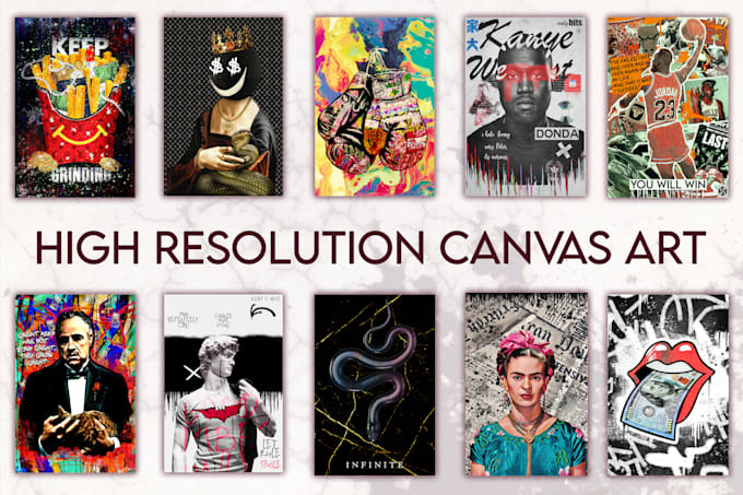 create premium canvas wall art