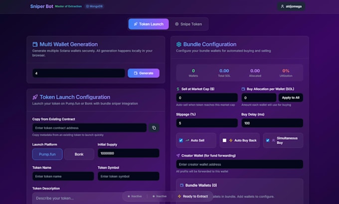 create polymarket kalshi bot, ai agent trading bot, pump fun bot, volume bot