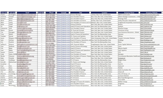 provide b2b lead generation email list building data scraper