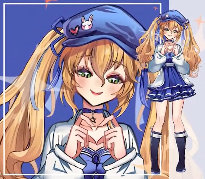 Draw and rig live2d vtuber model, 2d vtuber rigging, 2d pngtuber model ...