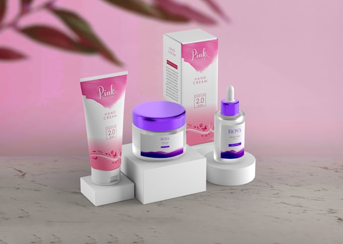 design creative cosmetic product label design