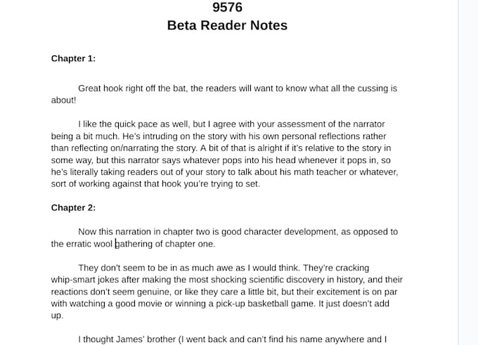 beta read your science fiction novel