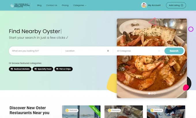 build business directory listing website and flutter android and ios app