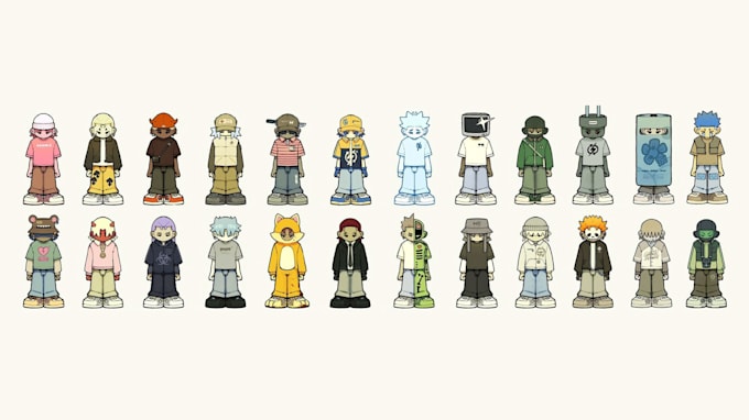 craft a y2k character with stylish and unique customization