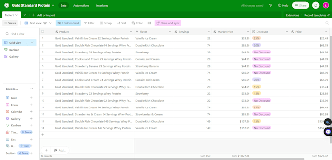 build custom airtable databases and automate with n8n or make