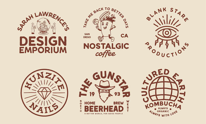 create simple hand drawn logo design