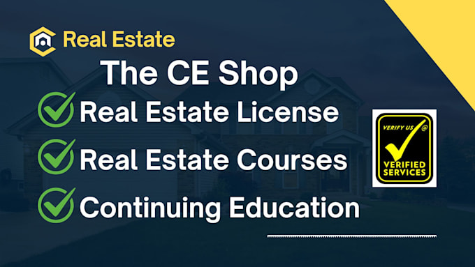 help with ce shop, real estate license, course and continuing education