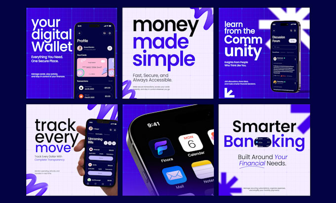 design creative social media post ads for instagram facebook and linkedin