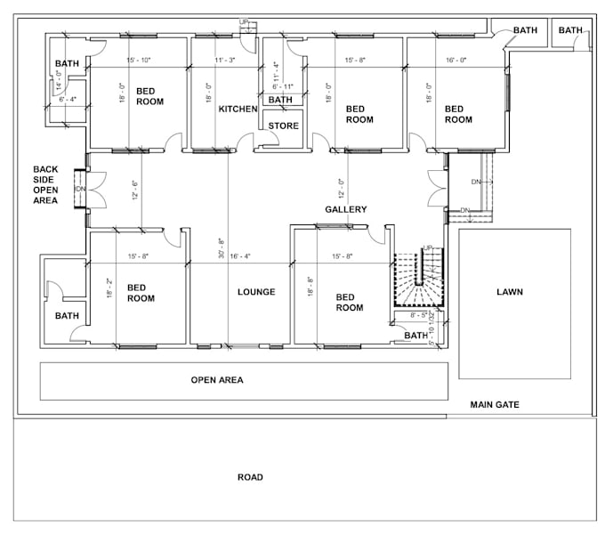 redraw 2d plan from image or sketch to digital form in revit and autocad