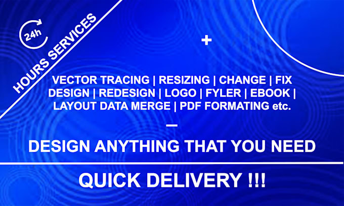 do professional graphic design image editing vector art illustration logo banner