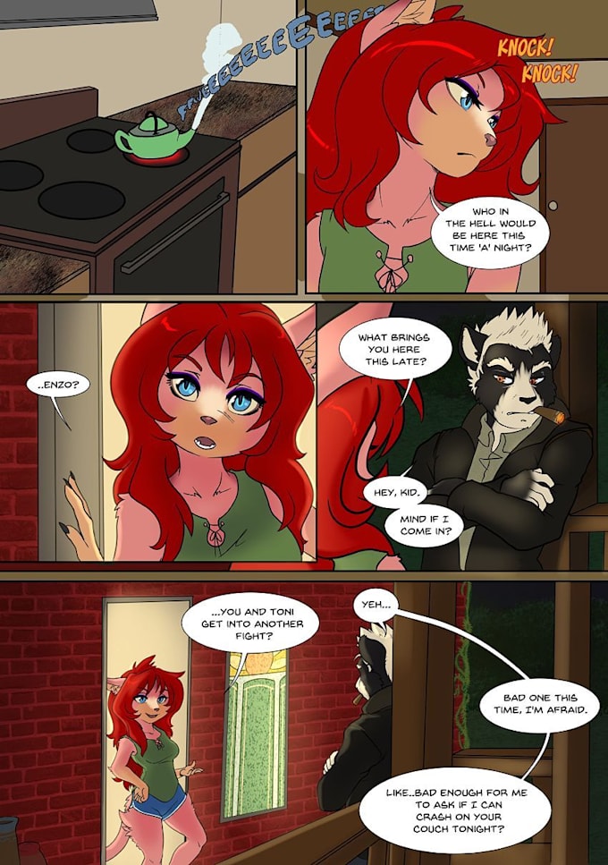 Draw sfw furry comic, nsfw furry comic pages by Masterscomic | Fiverr