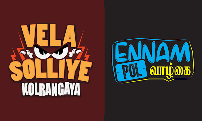 do tamil typography t shirt design