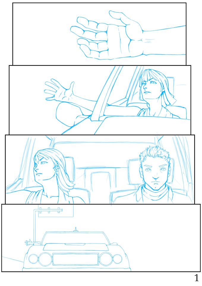 create comic pages manga style