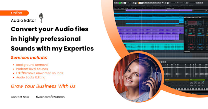your audio editor, mix, edit audio files