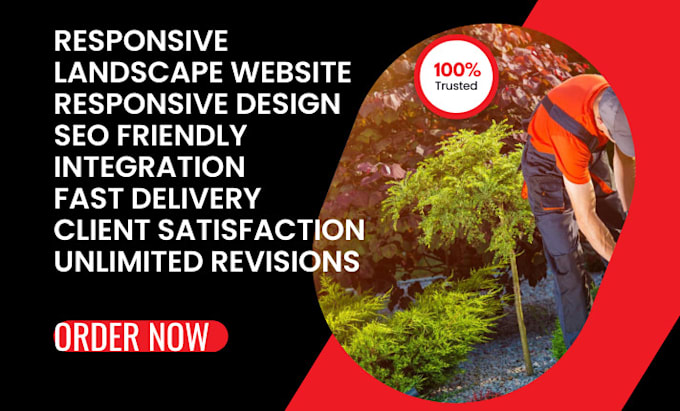 design responsive landscape website that will boost sales with great contents
