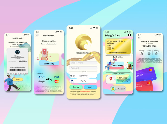 make mobile UI, UX design in figma no coding