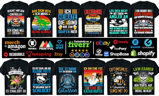 do custom german t shirt designs