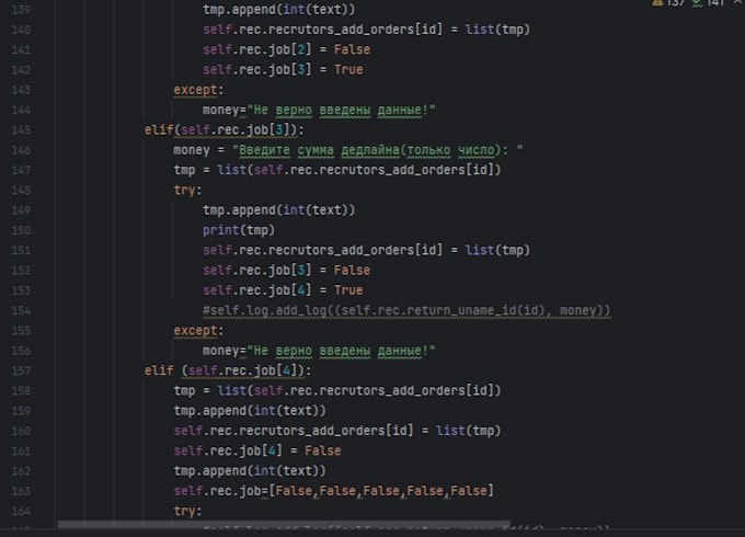 Correct your python code by Zhurbanazar | Fiverr