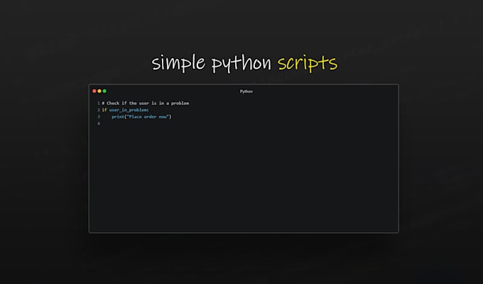 Create python programs and scripts by Meemalifaaeen | Fiverr