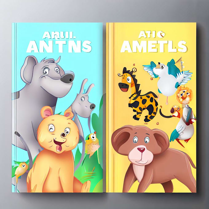 create cartoon or children book cover