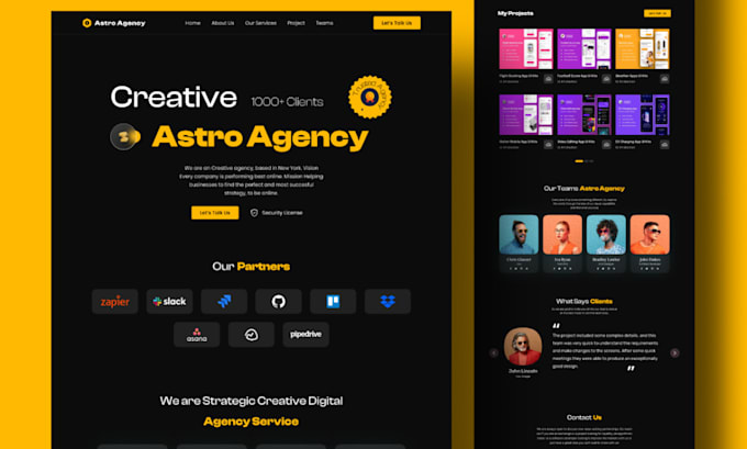Do attractive and unique modern web templates in figma ui ux design by ...