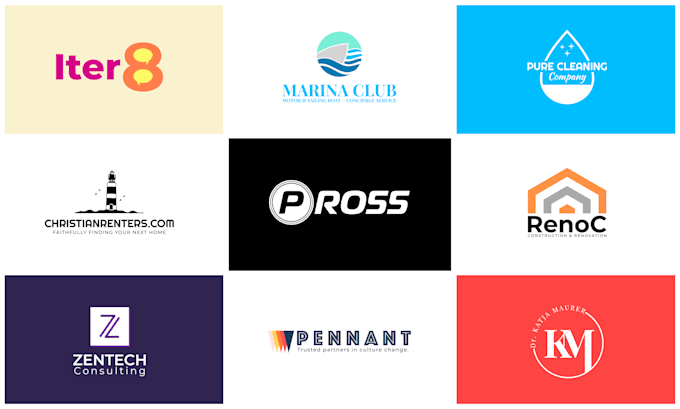 create your custom modern business logo design