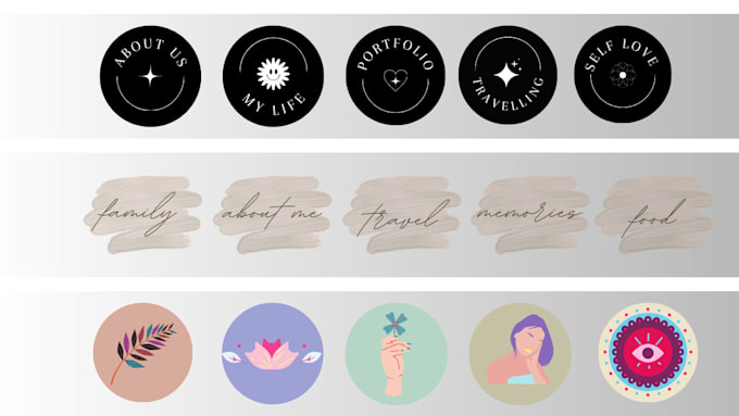 design professional instagram highlight icon covers
