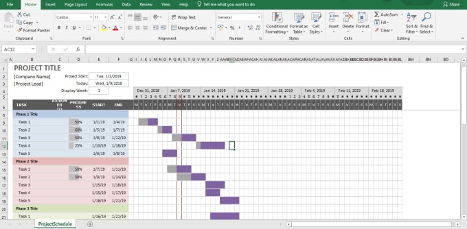 Creat gantt tracker, wbs in ms excel n ms project n projectlibre by ...