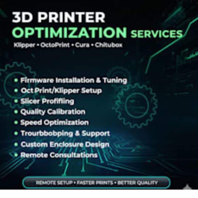 do 3d printer firmware services marlin and klipper configuration