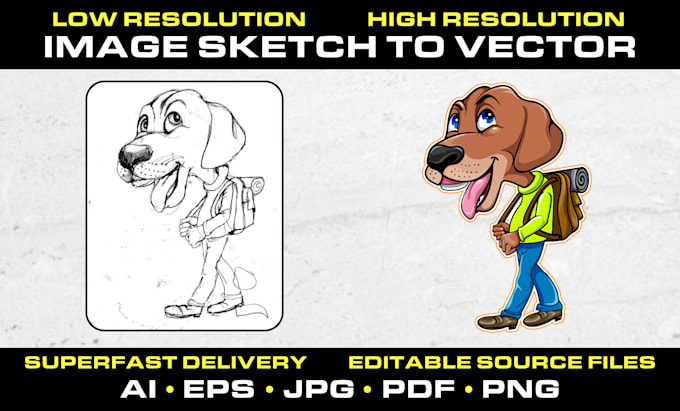 turn your drawing to awesome vector or digital art
