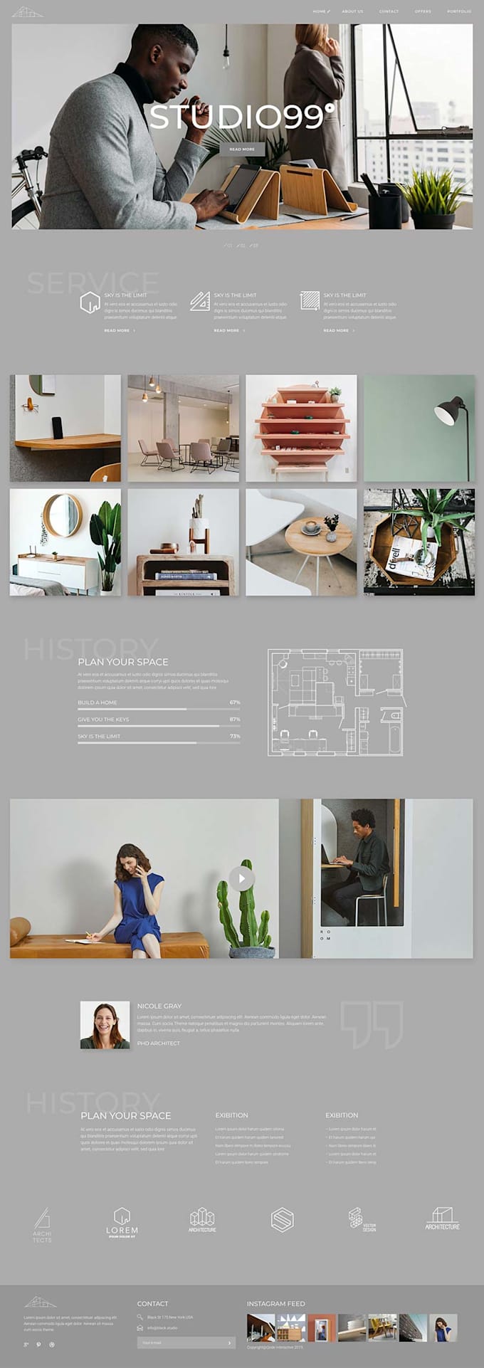 create wordpress architecture website, home construction website
