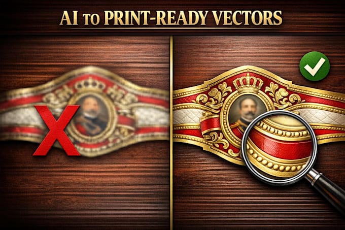 turn your ai concept into a high resolution production cigar band