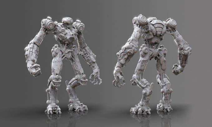 do a articulated 3d sci fi mech robot cyborg bjd cyberpunk 3d creature monster