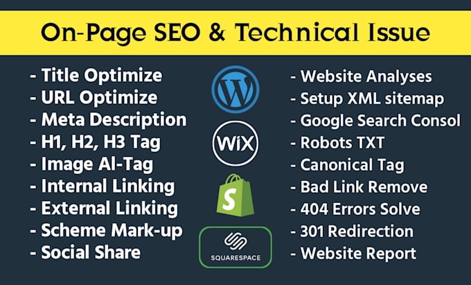 do best on page SEO optimization for website ranking with technical error