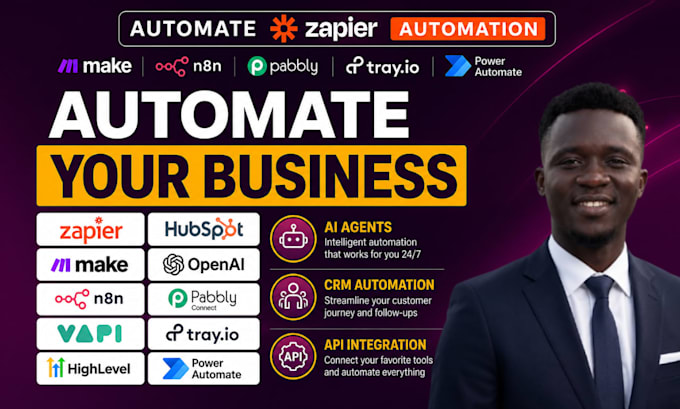 setup zapier and make automation ,API,custom webhooks http and automation