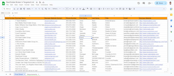 do b2b lead generation linkedin leads prospect email list building for any niche