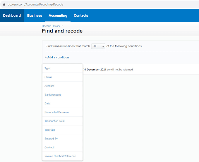 do xero online clean up and catch up, reconciliation