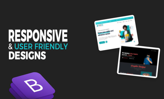 Design portfolios using html, css, and bootstrap by Mystcam | Fiverr