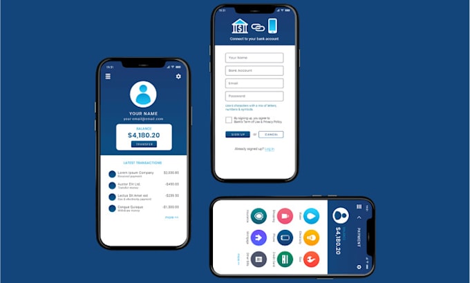 Build money transfer app bank app wallet app loan app fintech app ...