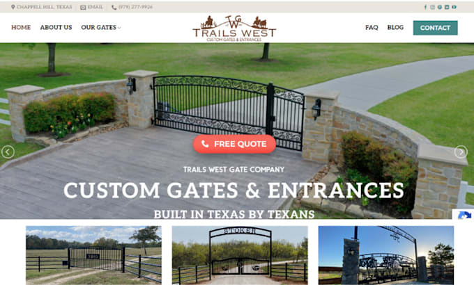 create a video and website for a fencing contractor or home