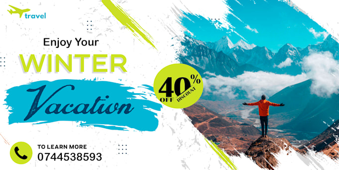 design a web banner, standee, or billboard within 2 hours