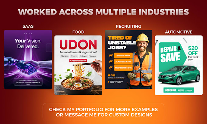 design static facebook and instagram ad creatives
