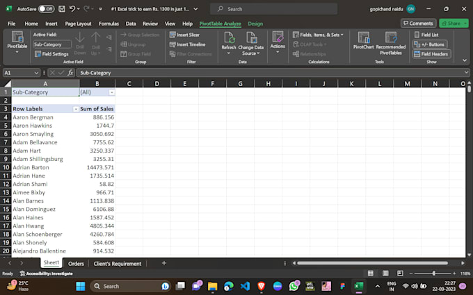 Split excel sheet faster and good at uiux design by Gopichandnai835 ...