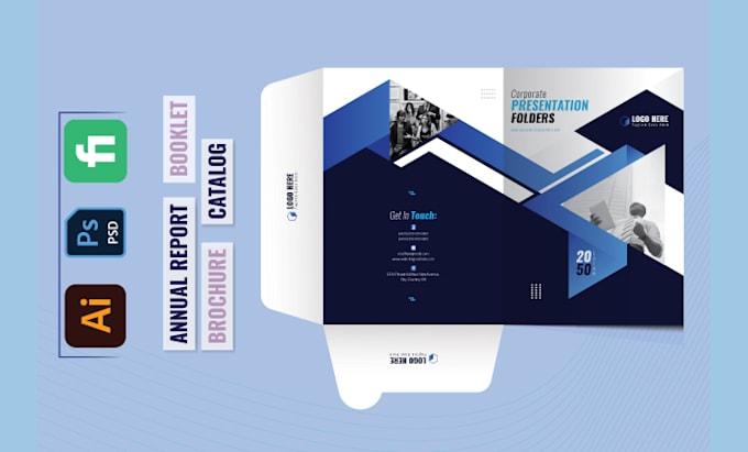 design annual report, booklet, catalog, brochure