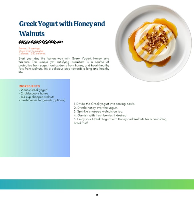 design a beautiful cookbook, thats plaigerism free and safe for KDP