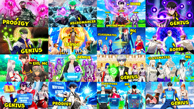 make eye catching manhwa thumbnail