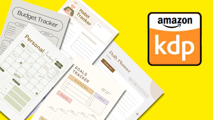 design KDP low content interior for amazon kdp book interior